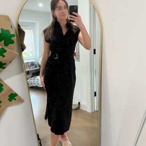 Mango Belt Shirt Dress Black 🖤